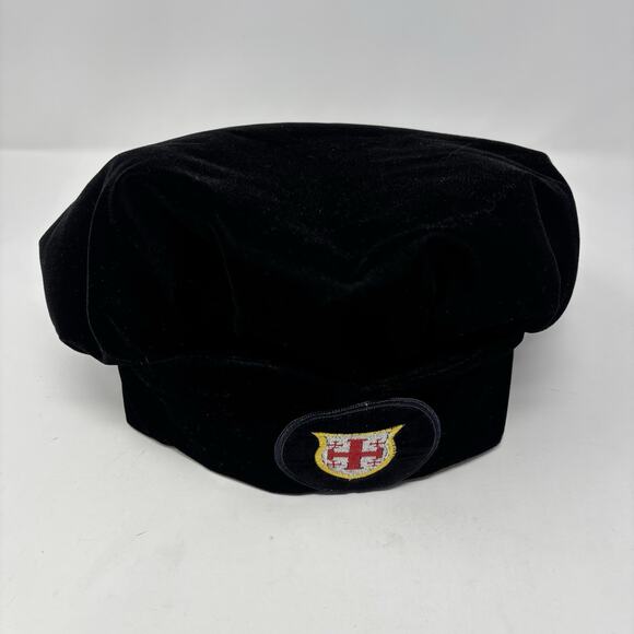Equestrian Order Of The Holy Sepulchre Of Jerusalem Chapeau Black VTG 23.5” RARE - Picture 2 of 7